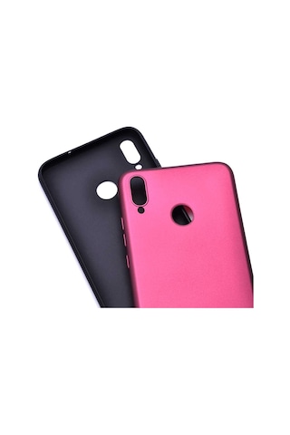 Huawei Honor 8x Kılıf Zore Premier Silikon Kapak Rose Gold