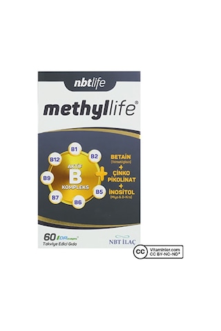 Nbt Life Methyllife B Kompleks 60 Kapsül