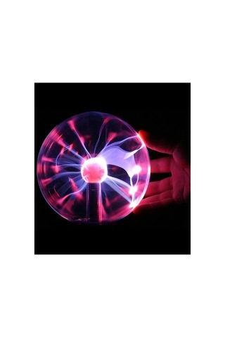 Büyük Boy Plazma Küresi Tesla Plazma Lambası 25x14.5 Cm Renkli 08321667