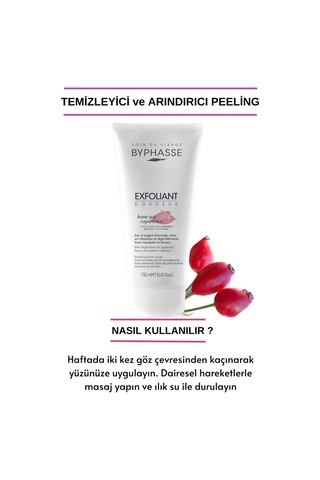 Byphasse Hassas ve Kuru Ciltler için Temizleyici ve Yenileyici Yüz Peeling 150 ML