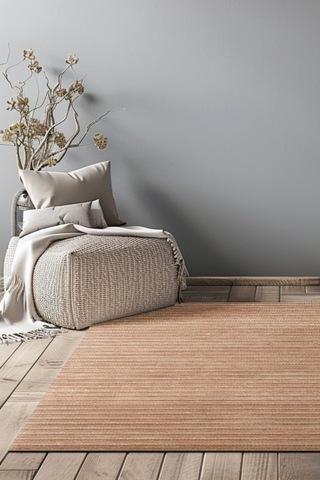 Lidya Hardal/bakır Kaymaz Tabanlı Pamuk Dokuma Kilim, Yıkanabilir, Antialerjik, Kadifemsi Yapı Hardal