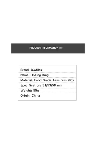 Fortunelane Kahve Tozu Tutuyor Manyetik Sabitleme Halka - Alüminyum, Siyah, 51mm, Tip 1 Diğer Diğer