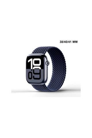 Apple Watch Uyumlu Watch 3 4 5 6 7 8 9 Seseri 38 40 41mm Solo Loop Kordon Kayış Silikon S Beden Mt86