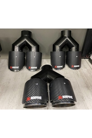 Akrapoviç Egzoz Ucu 90mm Çiftli Sağ-sol(1set)