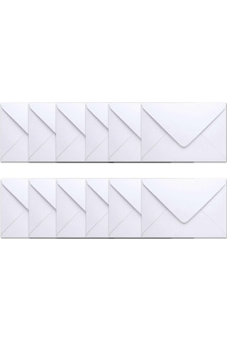 İstisna 12 Adet Davetiye Zarfı 14 x 20 Cm 110 Gr. 1. Hamur