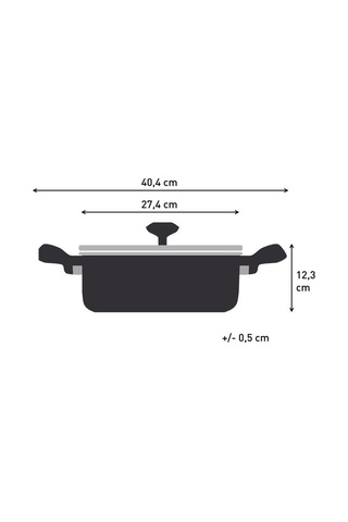 Tefal Tefal Expertise 5x Kısa Tencere - 26 Cm 2100137518 Siyah