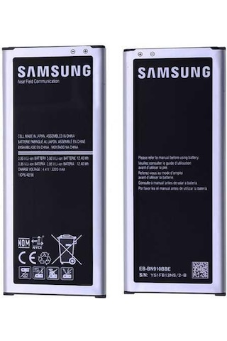Samsung Uyumlu Note 4 N910 Pil Batarya Eb-Bn910Bbe Siyah