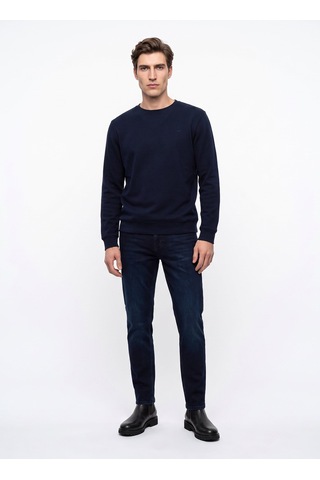 Mustang Lacivert Erkek Basic Nakışlı Sweatshirt M6wm-swt1590