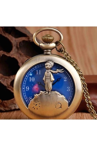 Küçük Prens Köstekli Tasarım Saat Kolye