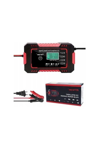 Novahub Trading Şarj Pil Motosiklet Kırmızı Cihazı Araba Akıllı 6a 12v - Em