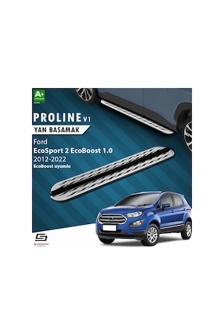 S-dizayn Ford Ecosport 2 Ecoboost Ecoboost 1.0 Oem Still Pro V2 Aluminyum Yan Basamak 173 Cm 2012-2022 A+ Kalite