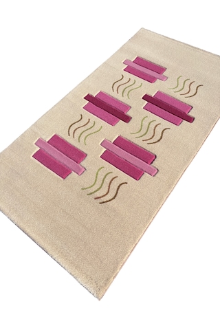 Saray Halı Vizyon Carving 9064 Pembe 80x150 Küçük Yolluk Halı