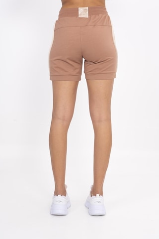 Maraton Sportswear Regular Kadın Basic Mantar Şort 21159-mantar
