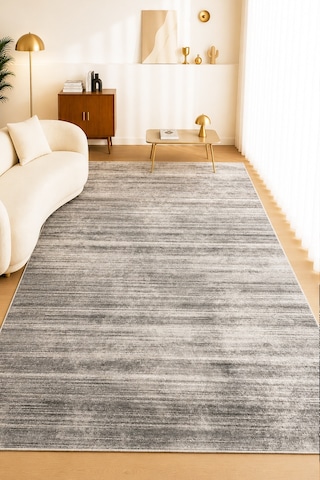 Gavesgrey Makinede Yıkanabilir Kaymaz Taban Leke Tutmaz Dijital Salon Halısı Mutfak Halısı Ve Yolluk Gri