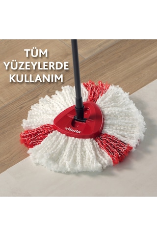 Vileda Easy Wring Turbo 2 in 1 Yedek Paspas Kırmızı