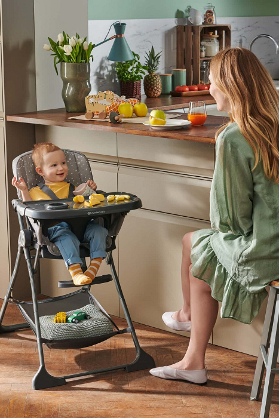 Kinderkraft Foldee Katlanabilir Çocuk Mama Sandalyesi Ayarlanabilir Tasarım