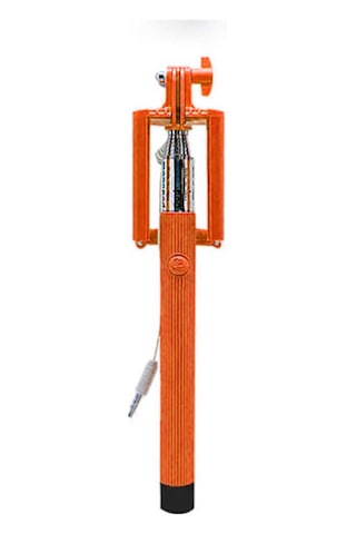 Kilifone - Selfie Çubuğu Slf 01 Kablolu Selfie Çubuğu - Turuncu - T9372
