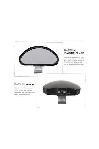 Oto Araç Araba Ayna Ek Kör Nokta Aynası Eğitmen Aynası Oval 10x4 Cm