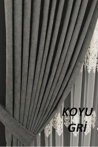 Perdefony 43 Renk Fon Perde Hem Pileli Hem Düz Dikim Renso  100 Standart Standart 2 Adet 100'Şer Cm-Perde Kuşağı Ve Renso Istemiyorum 1 - 1 Pilesiz Düz Dikim