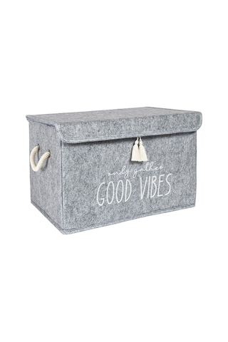 Sas Çok Amaçlı Saklama Organizer Kutu Gri Mini Hurç Gri