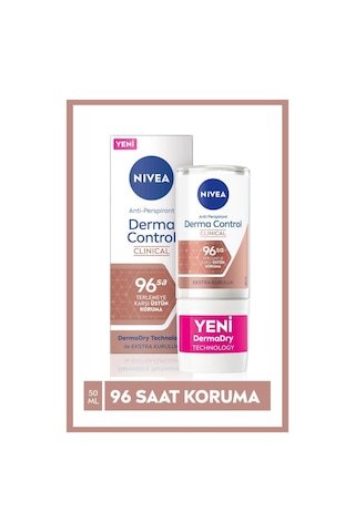 Nivea Derma Control 96 Saat Clinical Perspirant Kadın Roll-On 50 ML