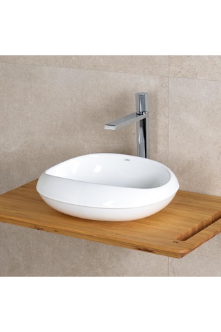 Lena EY-4710 Tezgah Üstü Lavabo Beyaz