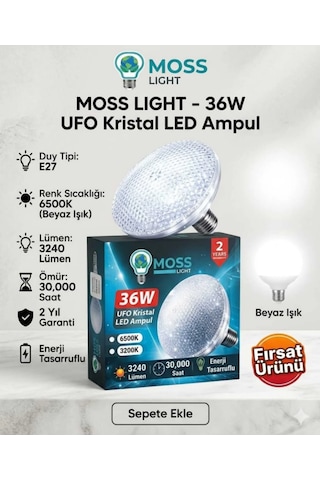 Moss Light Vip Aydınlatma / 36w Ufo Kristal Ampul 1