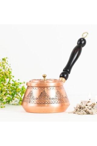 Kulplu Köşeli Bakır Demet & Reçine Tütsülük
