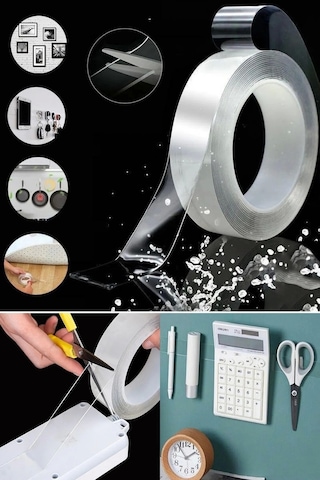Tilbe Home Çift Taraflı Bant Çıkarılabilir Süper Güçlü Bant