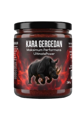 Kara Gergedan Doğal Destek Enerjik Yaşam 240 Gr Kara Gergedan Doğal Destek Enerjik Yaşam 240 Gr