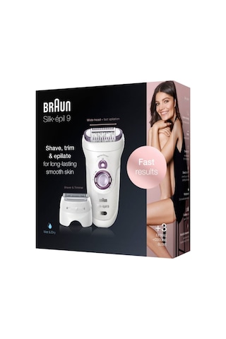 Braun Silk-Epil 9 9710 SensoSmart Islak Kuru 4 Ek Parçalı Epilatör