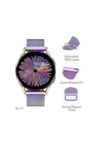 Novstrap Huawei Watch Gt5 46mm Gt5 Pro Gt4 46mm Gt3 46mm Gt3 Pro Gt3 Se Gt2 İle Uyumlu Kordon 22mm Metal Hasır Çelik Kayış