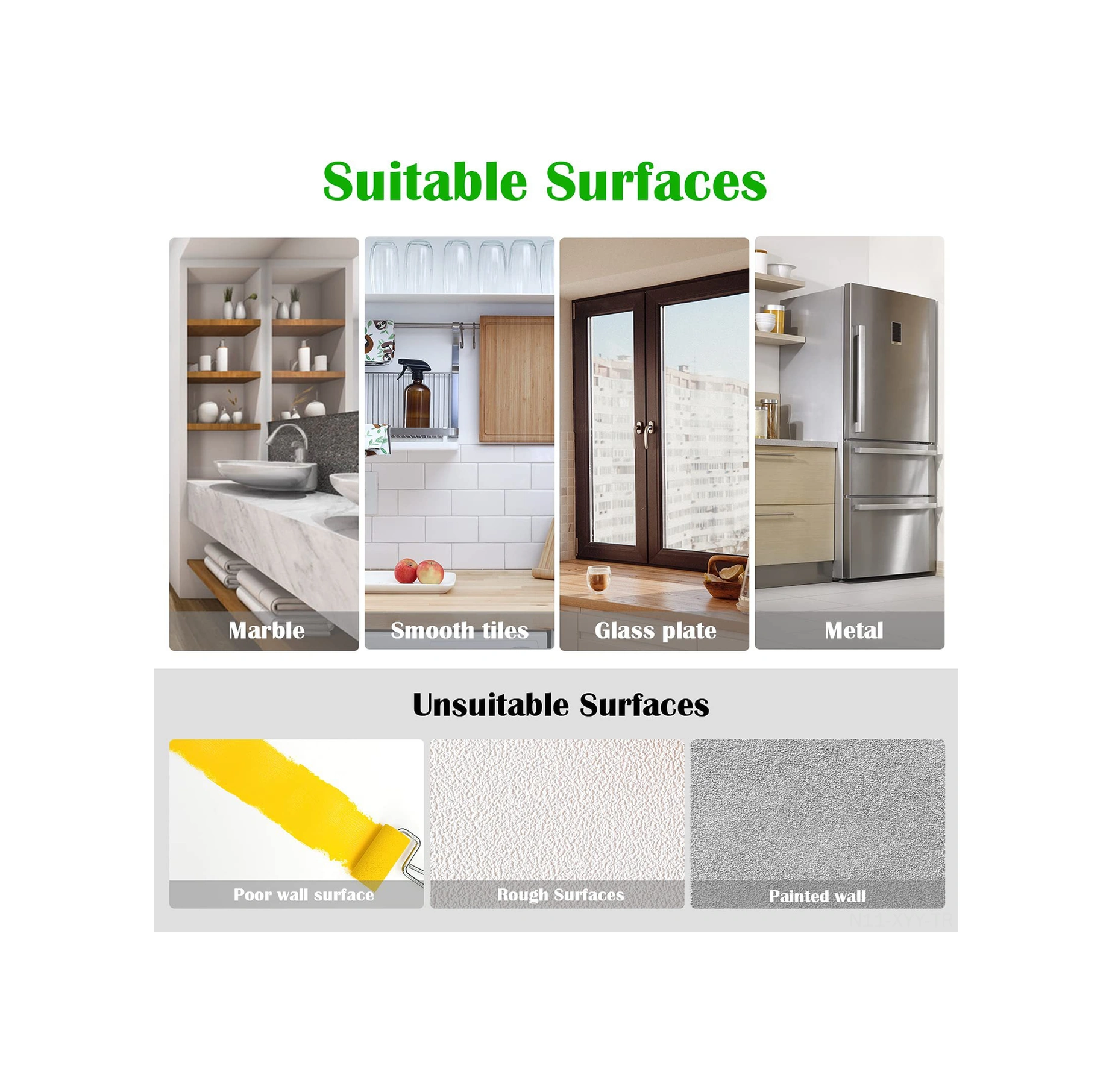 Yaleker 8 Adet Cam Duvar Pvc Süspansiyon Kanca: Paslanmaz Çelik, 7 Lbs Yük, Sudan Dayanıklı, Izsiz Kurulum, Mutfak/banyo Uygun, Ayrı Ayrı Kullanıma Uygun Şeffaf