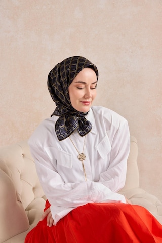 Silk Home Twill İpek Eşarp Zincir Koyu Lacivert Çok Renkli