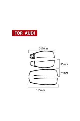 Sones Araba Karbon Fiber Cam Kaldırıcı Kısa Stil Dekoratif Sticker Audi A6 S6 C7 A7 S7 4g8 2012-2018 Sağ Sürücü