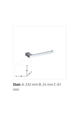 Sonia - S-cube Açık Havluluk 232 Mm Krom - A.1sn.166824- Diğer
