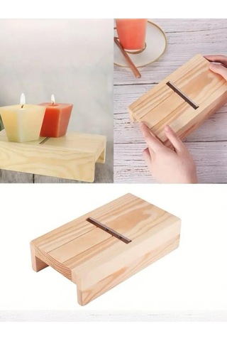 El Yapımı Ahşap Sabun Kesme Makinesi, Keskin Bıçaklı Sabun Ve Mum