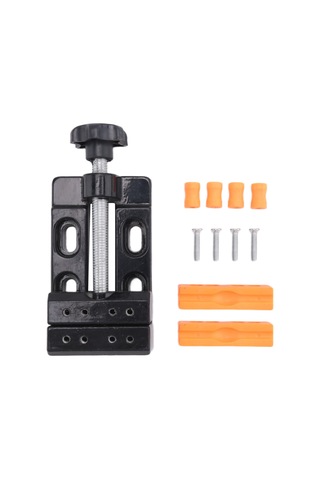 Xurunkeji Küçük Mengene Mini Düz Kelepçe Masa Çenesi Kendin Yap El Aletleri 13,5x6,5x3,6 Cm