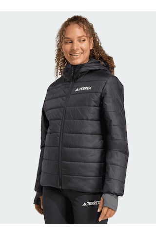 Adidas Terrex Multi Essentials Clımawarm Insulated Hooded Kadın Mont Siyah
