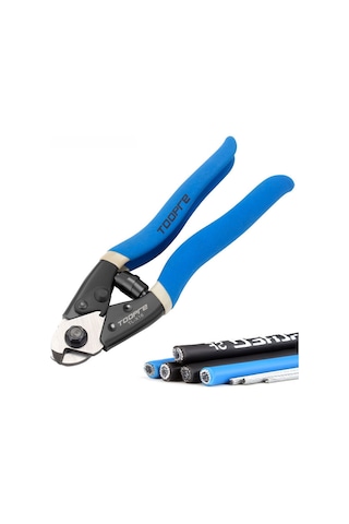 Geeksen Toopre Bisiklet Fren Ve Vites Kablosu Kesici, Çelik Tel Ve Zincir Kırıcı, Dayanıklı Çelik Araç, Makineli Tamir Gereci Mavi Kutulu Mavi