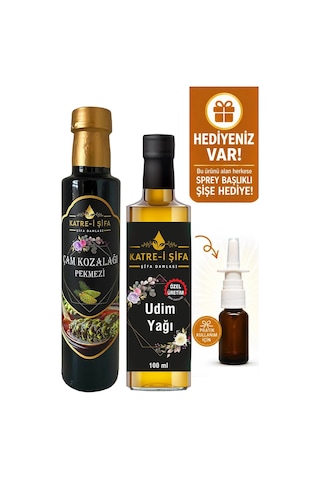Katre-i Şifa Saf Özel Üretim Udim Yağı 100 ML + Çam Kozalağı Pekmezi 340 G