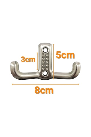 100 Adet Metal Vestiyer Askısı - Nikel Saten, Dayanıklı, Kolay Montaj, Elbise Ve Mobilya Askılığı Nikel