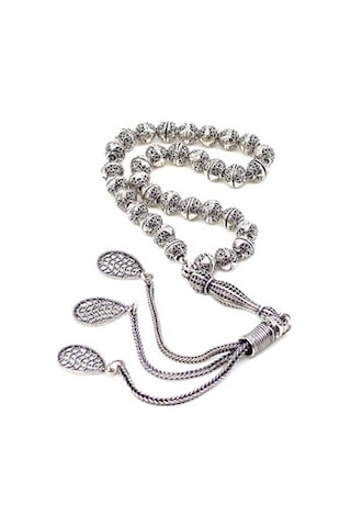 925 Ayar Gümüş Küre Kesim Tesbih