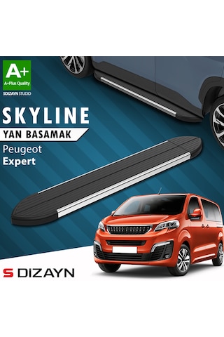 S-dizayn Peugeot Expert 3 Kısa Şase Skyline Krom Yan Basamak 213 Cm 2016 Üzeri A+ Kalite