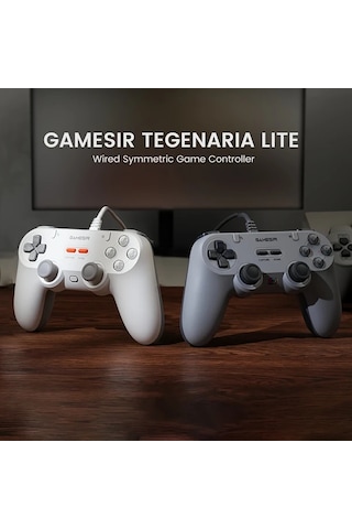 Elmpaly Gamesir Tegenaria Lite Green Kablolu Oyun Kumandası Switch Android İos Uyumlu Pc Steam İçin 90lar Tasarım Hall Çubuk 1000hz Titreşim
