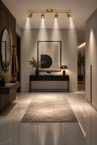 Spoty 4'lü Eskitme Renkli Beyaz Işık Modern Tasarım Salon - Mutfak - Banyo Spot Sıralı Avize