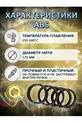 Creotoy 3d Kalem İçin Siyah Plastik, 3d Abs Çubukları 254254979