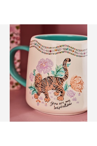 Ekru Stoneware Kupa 340 Ml