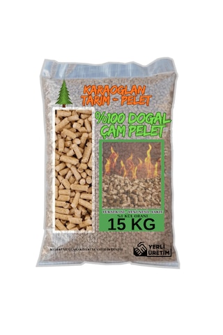 Pelet Sobası Yakıtı %100 Doğal Çam Peleti Yüksek Verim 15 Kg