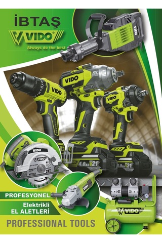 Vıdo Wd040520210 Profesyonel 115 MM Akülü Kömürsüz Motor 21 Volt Lion Avuç Taşlama Makinesi